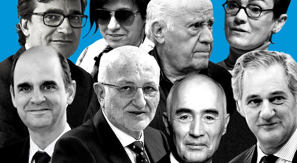 Collage de retratos del ranking «Los más ricos de España 2026»