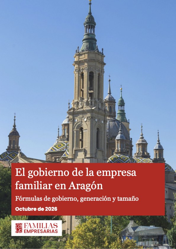 Portada del informe «El gobierno de la empresa familiar en Aragón»