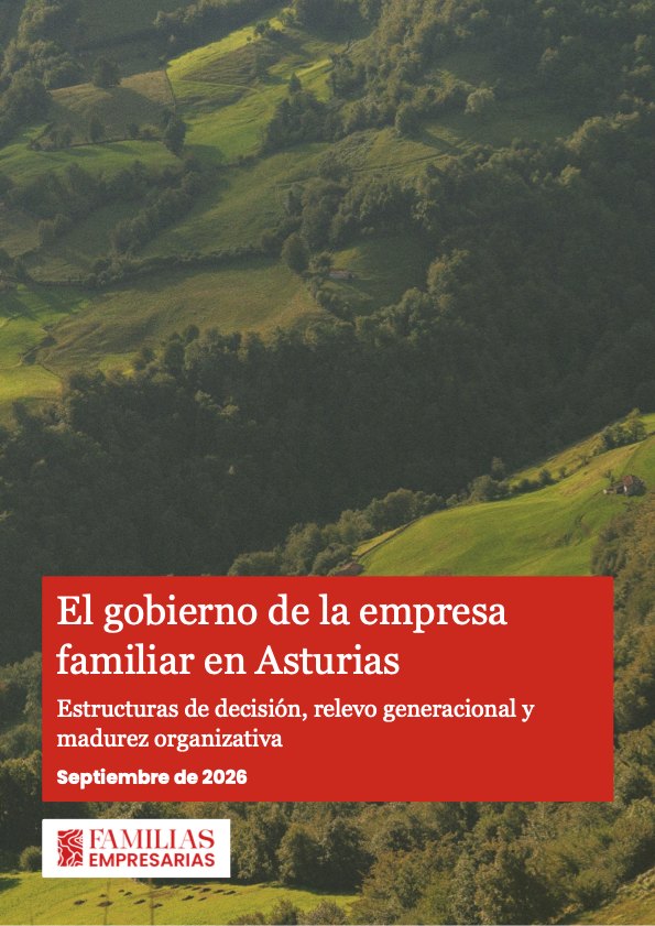 Portada del informe «El gobierno de la empresa familiar en Asturias»